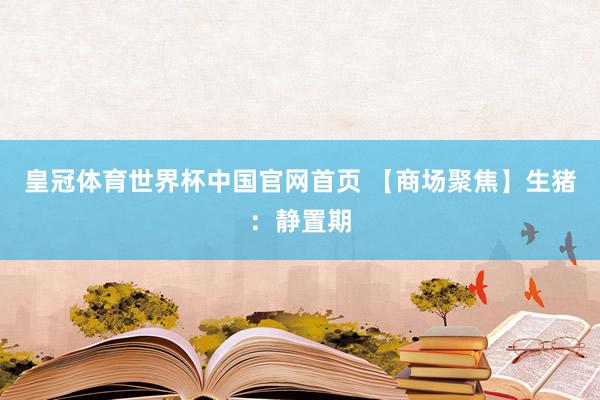 皇冠体育世界杯中国官网首页 【商场聚焦】生猪:静置期