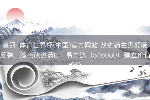皇冠·体育世界杯(中国)官方网站 改进药主见颠簸反弹，脸色改进药ETF易方达（516080）建立价值