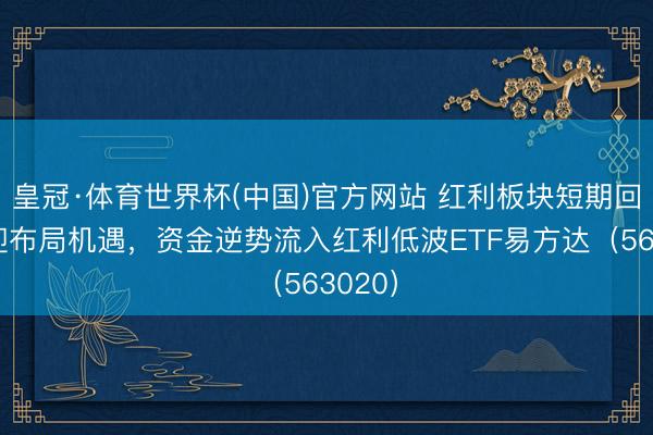 皇冠·体育世界杯(中国)官方网站 红利板块短期回调或迎布局机遇,资金逆势流入红利低波ETF易方达(563020)